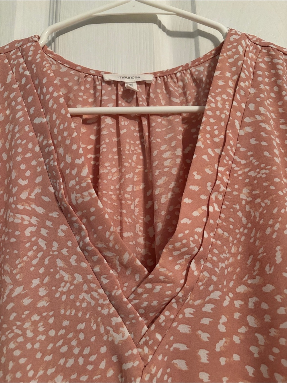 Maurices Dusty Rose V-Neck Printed Sleeveless Camisole - Picture 3 of 5